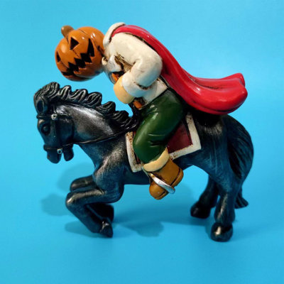 Halloween Horror Headless Pumpkin Pendant Stereoscopic Resin Crafts Garden Car Decoration Pendant