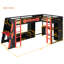 Lits simples peu encombrants, en bois massif, style de jeu pour les adolescents