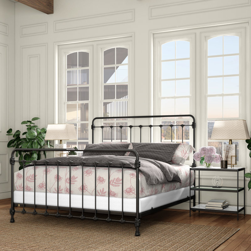 160 Picket Fence Bed | Complete Standard, Gunmetal, King
