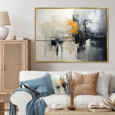 Gabreil Grey Collage Reflections I - Abstract Collages, art mural sur toile
