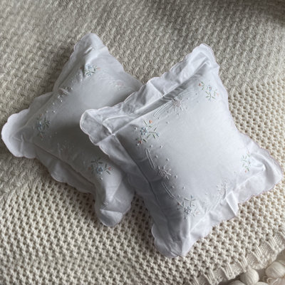 Suzette Embroidered 2-Piece Pillow Set