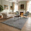 Tapis de couloir d'extérieur blanc / gris / treillis Guros Collection-668897830