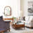 Martine Glass-Top Console Table