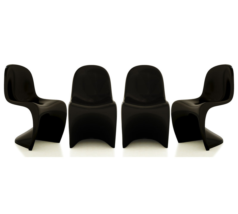 Chaise d'appoint Fiveish, Noir