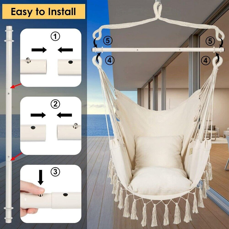 Chaise hamac Cirino, Blanc