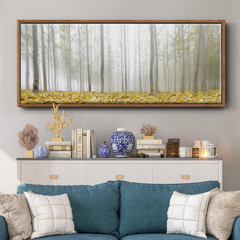 Poplar Grove- Framed Canvas, 20" H x 50" W