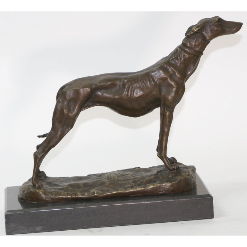 Figurine Sarid A.Cain Greyhound Family Dog
