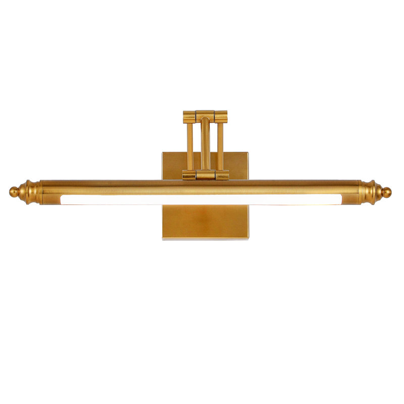 Lampe à DEL 1 lumière à intensité variable avec température de couleur réglable (3000K / 4000K / 5000K), Laiton brossé