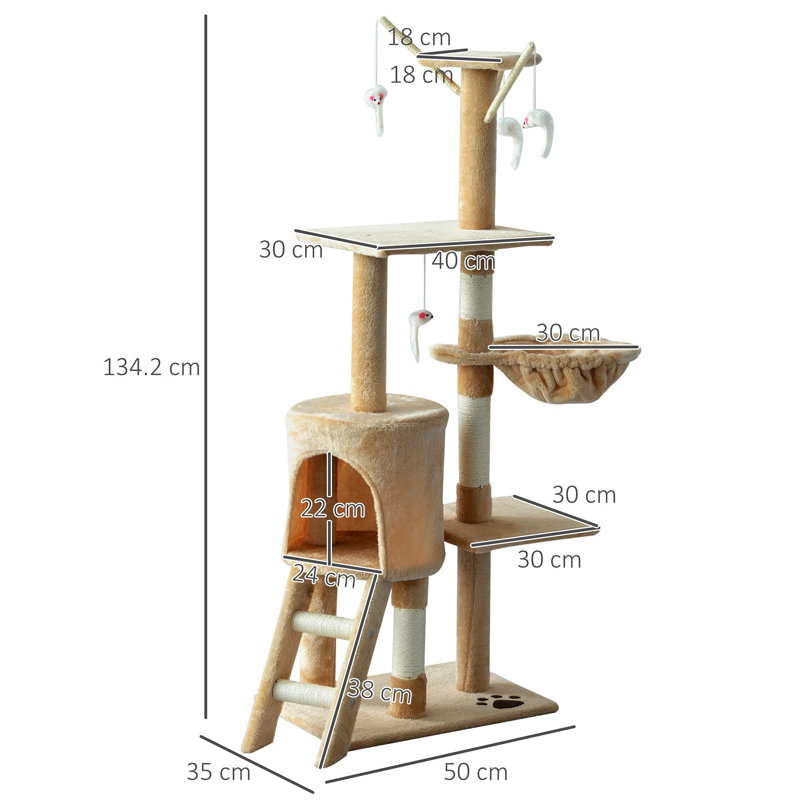134.2cm H Cat Tree
