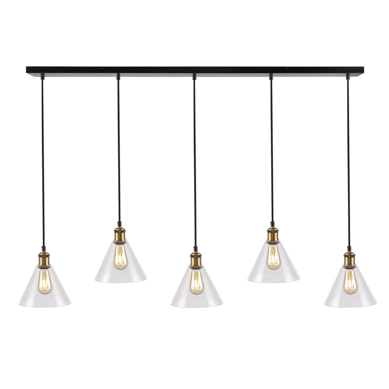Beacham 5 - Light Black Kitchen Island Pendant