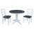 4 - Person Extendable Solid Wood Top Pedestal Dining Set-66449163-111463898