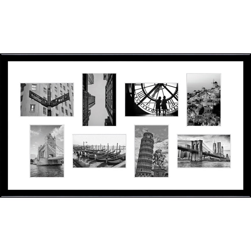Lana-Mai Collage Picture Frame, Glossy Black