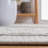 Khyon Flat Weave Wool/Cotton Striped Rug in Gray/Black-1261581520