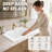 27.8" White Ceramic Drop-In Bathroom Sink with Overflow, Integrated Design