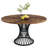 Ashiyah Round Metal Base Dining Table-1749463401-1807005935