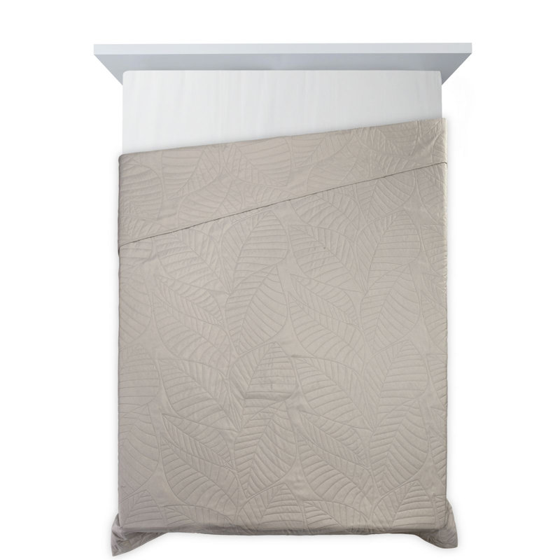 Renken Geometric Shapes Bedspread, W170 x L210cm, Silver