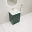 Meuble-lavabo autoportant avec lavabo en résine