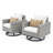 Sameko 2 - Person Patio Conversation Set with Sunbrella® Cushions-70403045-31968840