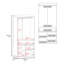 Armoire Alpine avec portes doubles, tablettes intérieures et tringle
