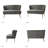 Euclid 47" Velvet 2-Seat Armless Loveseat-891959011