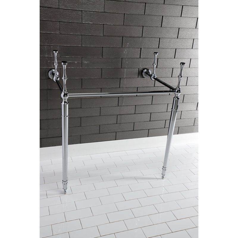 Kingston Brass Edwardian Brass Console Sink Legs, Polished Chrome