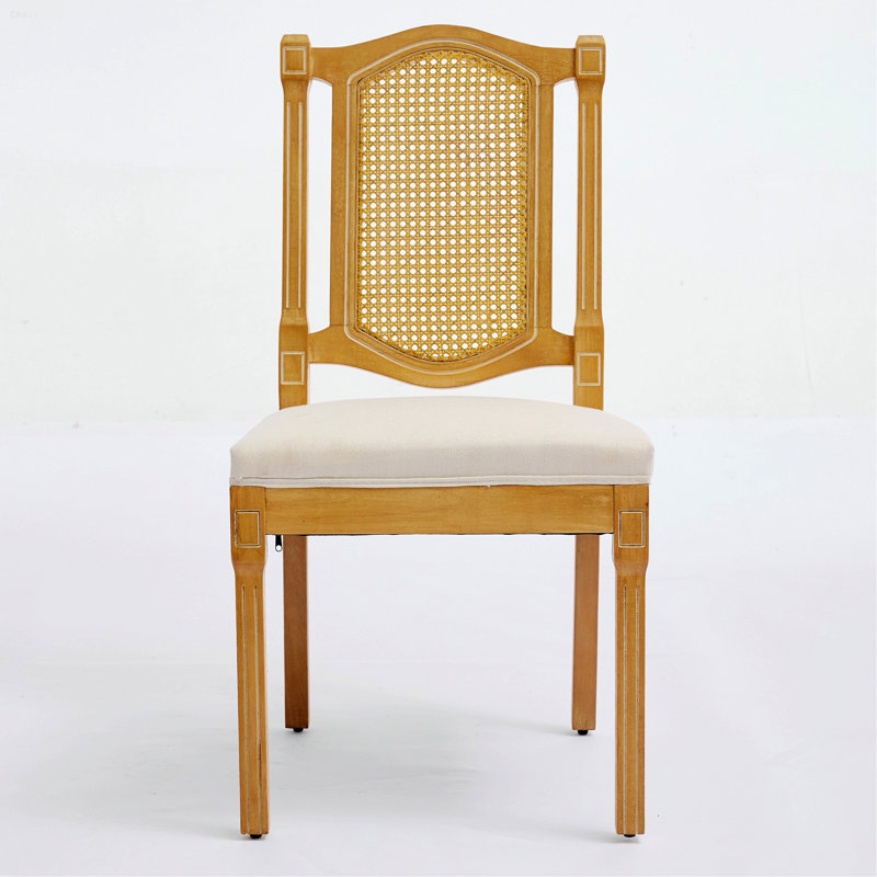 Deux chaises de salle à manger, chaises d'appoint pour la salle à manger, Beige