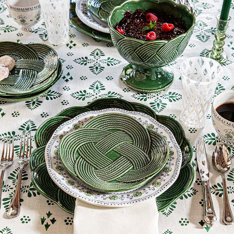 Le Panier Mystic Knot Dessert/Salad Plate, Basil