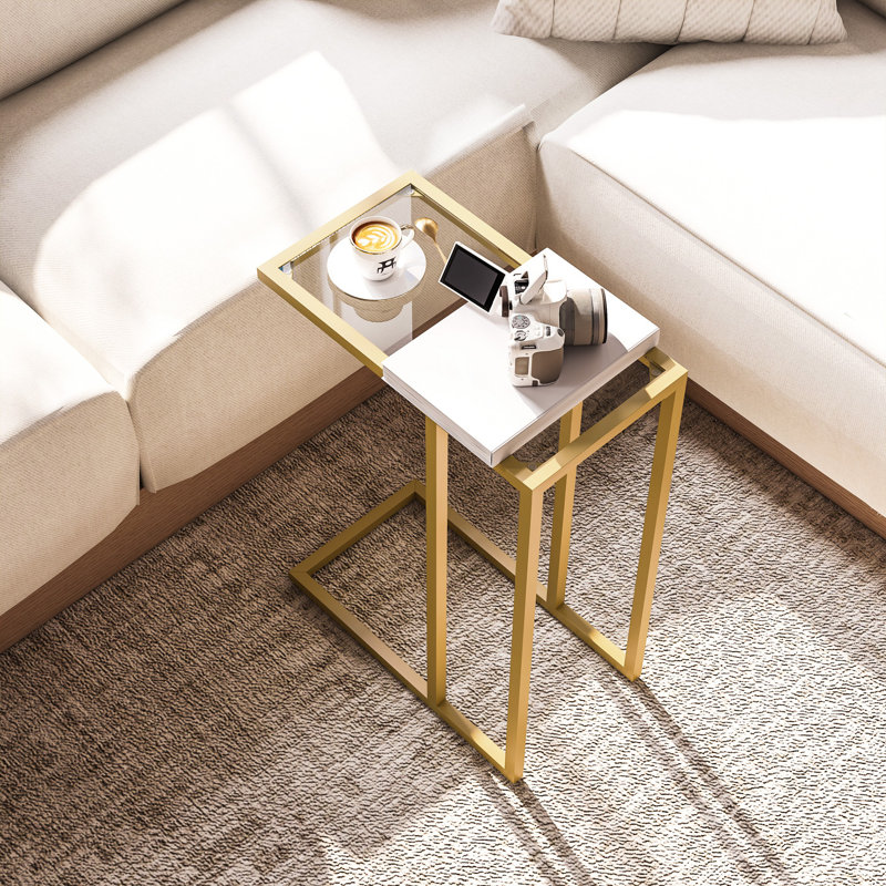 Glass Top End Table