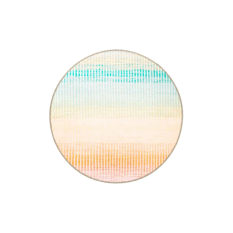 Creative Modern Decorative Carpet With Multicolored Abstract Pattern, Rectangle 2'4" x 4'