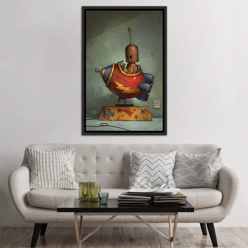 To To Boldly Go par Matt Dixon - impression d'art graphique, H 60 po x l 40po x P 1,5 po, Toile avec cadre noir