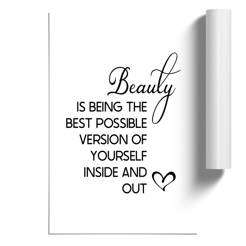 Beauty Is - Frameless Print, 30cm H x 21cm W x 0.1cm D