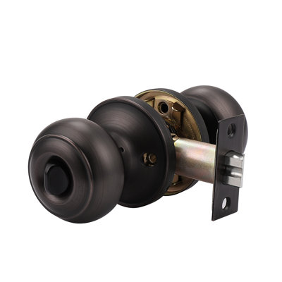 Privacy Door Knobs with Round Rosette