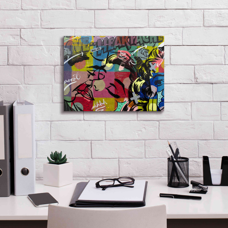 «Fearless Heartache On Canvas» par Dan Monteavaro, reproduction, H 12 po x l 16 po x P 0,75 po
