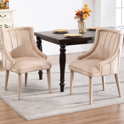 Milaynah Velvet Upholstered Dining Armchair