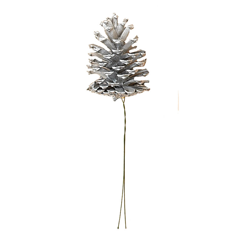 Cône de pin, argent
