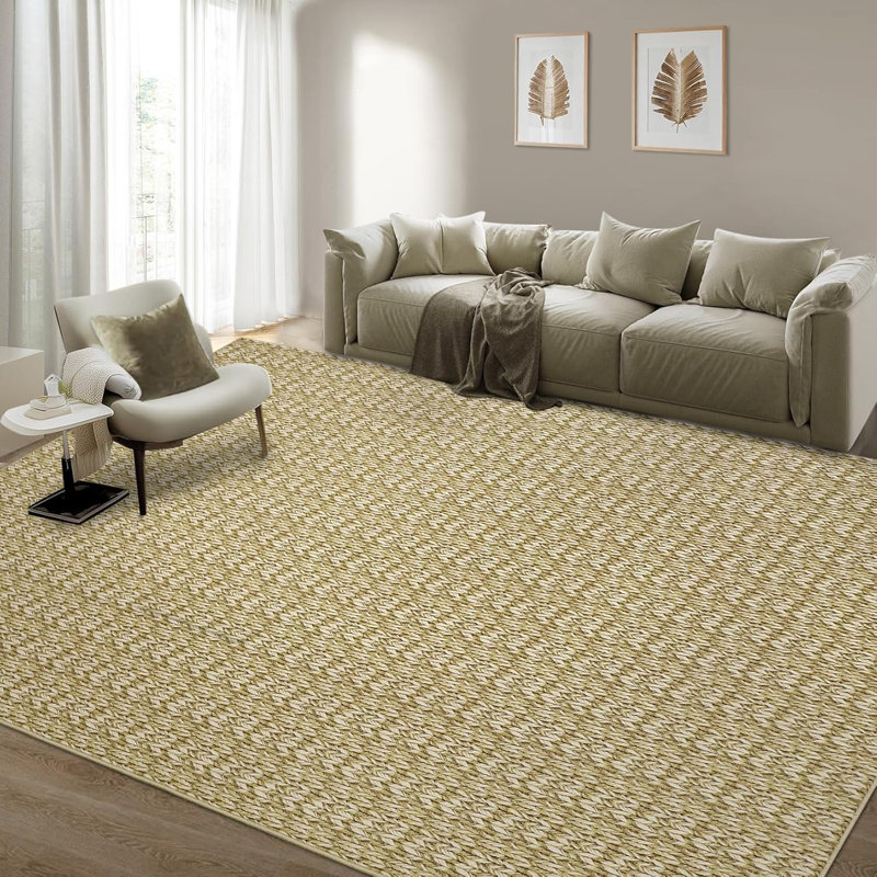 Washable Area Rug Baby Room Contemporary Boho Non-Slip Low Pile Stain-Resistant No-Shedding Easy-Clean Modern Dorm Home Office