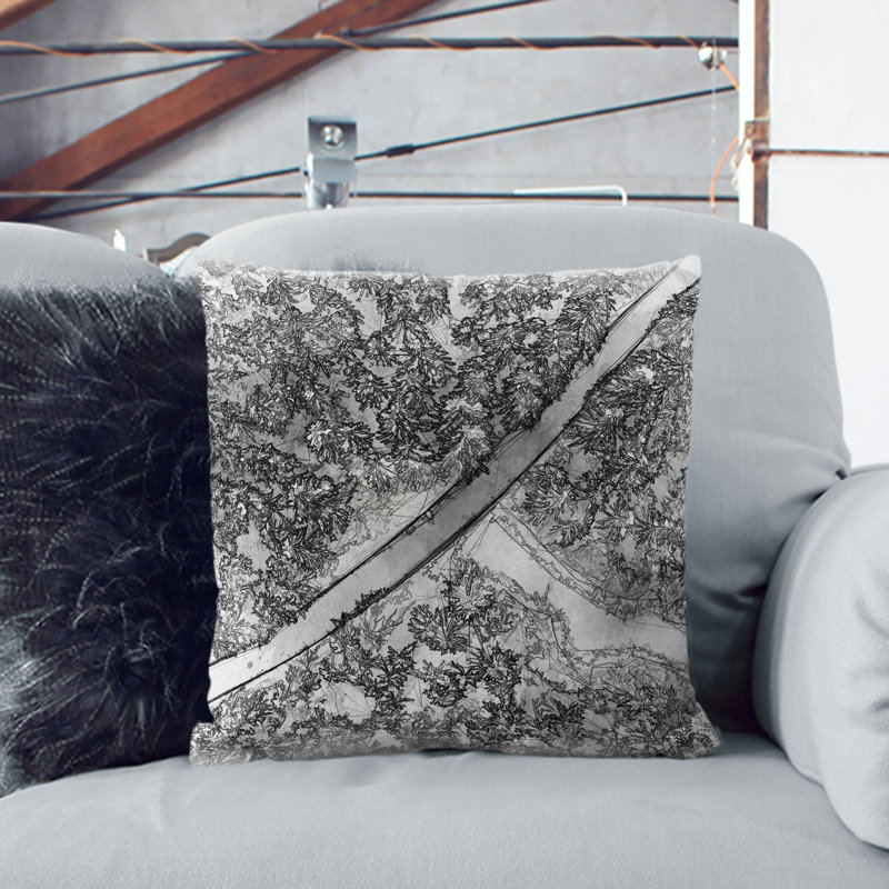 Square Throw Cushion, 55cm H x 55cm W x 20cm D