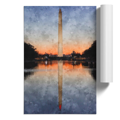 The Washington Monument Painting - Frameless Print