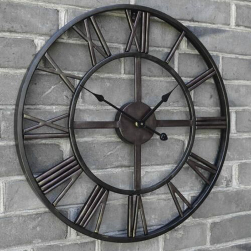 Azzitta Metal Wall Clock, 60cm H x 60cm W x 6cm D