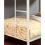 Lit superposé attaché de style contemporain en métal avec échelle double