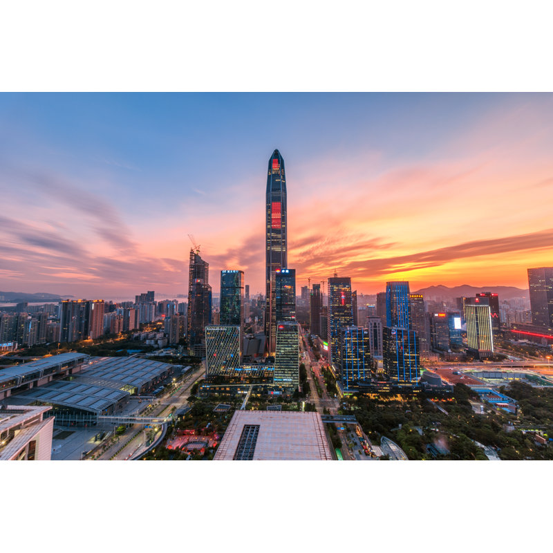 Mannot The Twilight Skyline - Wrapped Canvas Print, 20cm H x 30cm W x 3.8cm D