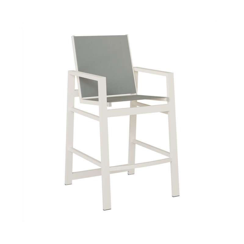 Chaise berçante Berlin Gardens Vida, Ardoise Nova, Blanc mat