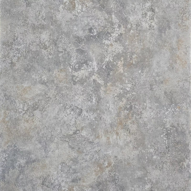 Papier peint gris imitation béton industriel