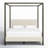 Sybill Vanilla Upholstered Canopy Bed-864751043