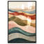 Oliver Gal Layers of Colors Abstract - Hand-Applied Glass Coat Framed Canvas Art-1015582889-1015582870