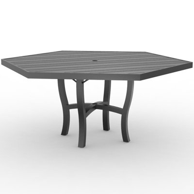 Table de parasol hexagonale