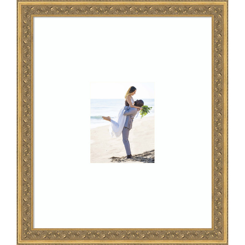 Carter Dark Gold Wood Picture Frame, 22x26 Matted to 8x10, Yes