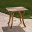 Table de salle à manger d'extérieur carrée en bois d'acacia - L 31,50 po x l 31,50 po x H 30,00 po - brun naturel