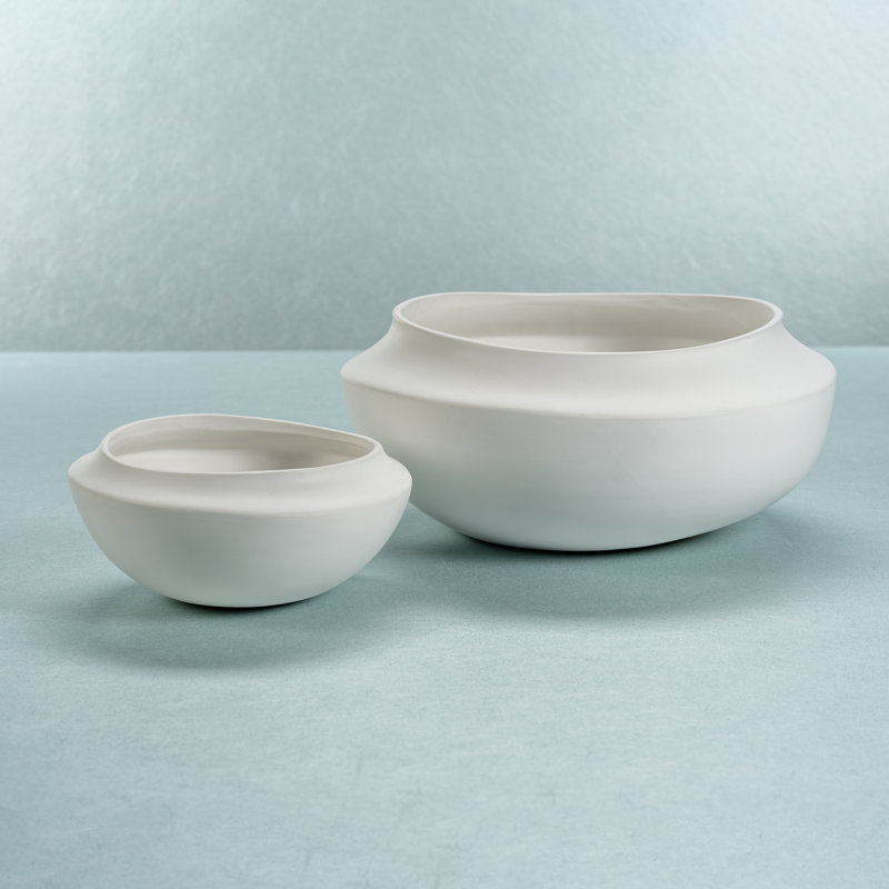 Joretha Ceramic Decorative Bowl 1, 3.5" H x 7.75" W x 7.75" D
