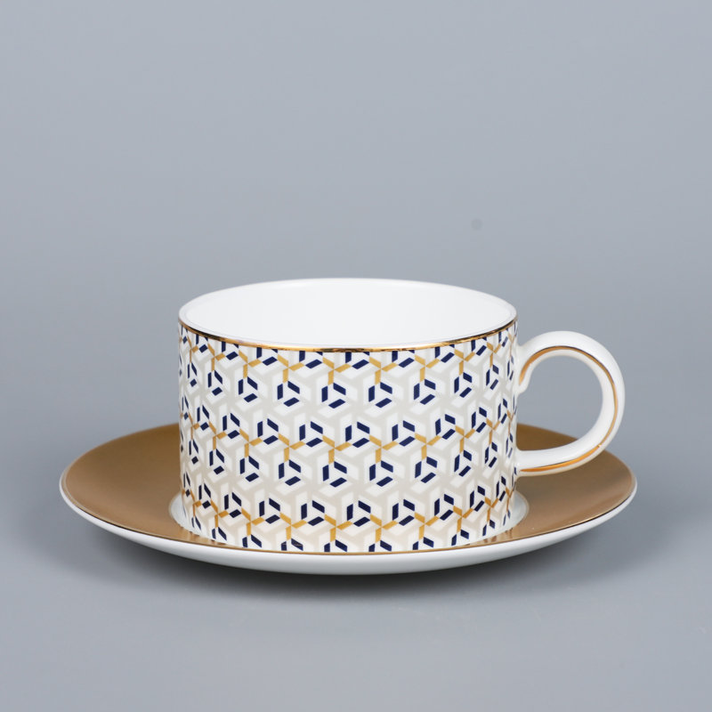 Service à thé Elegance In Porcelain - ensemble de tasses à thé 220Cc (1 tasse et 1 soucoupe)